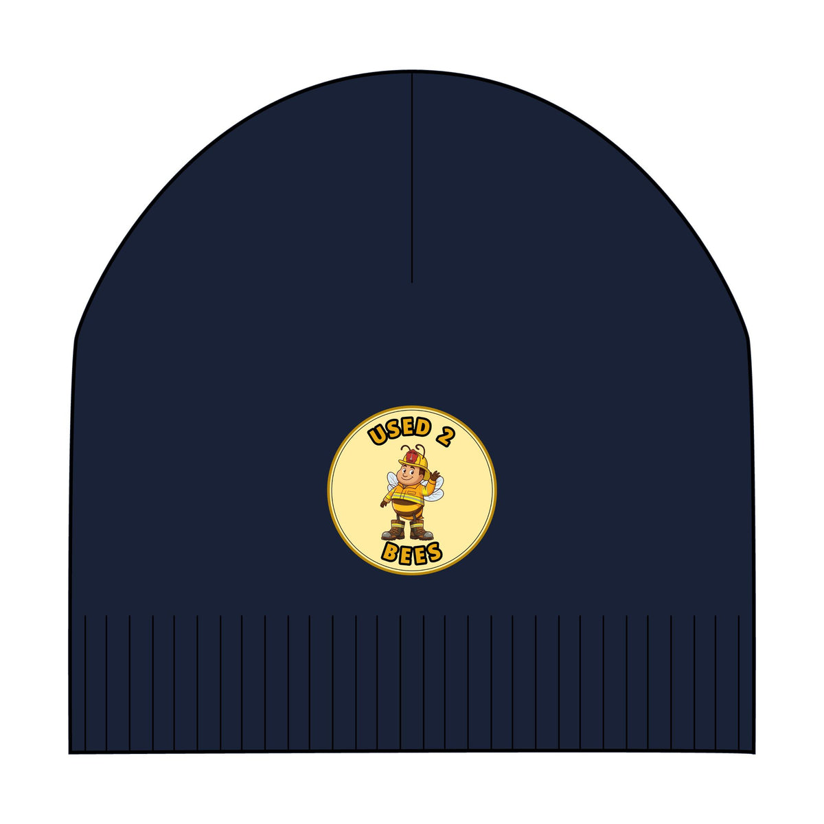 Used 2 Bees Patch Beanie — Fire Dept — Engineer
