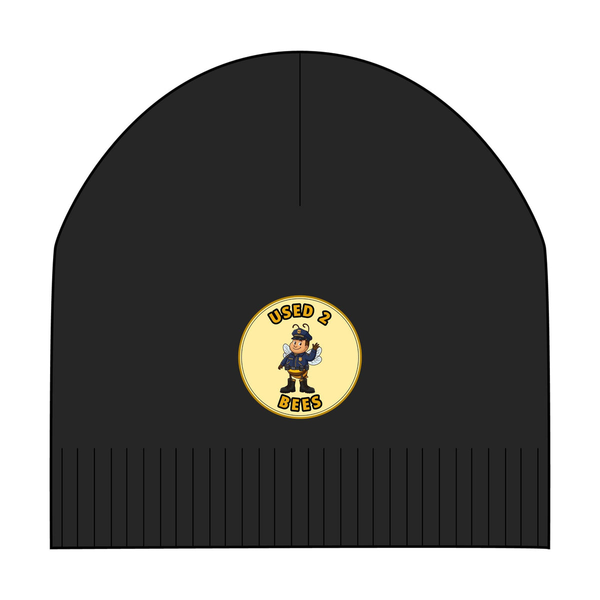 Used 2 Bees Patch Beanie — Police (Male)