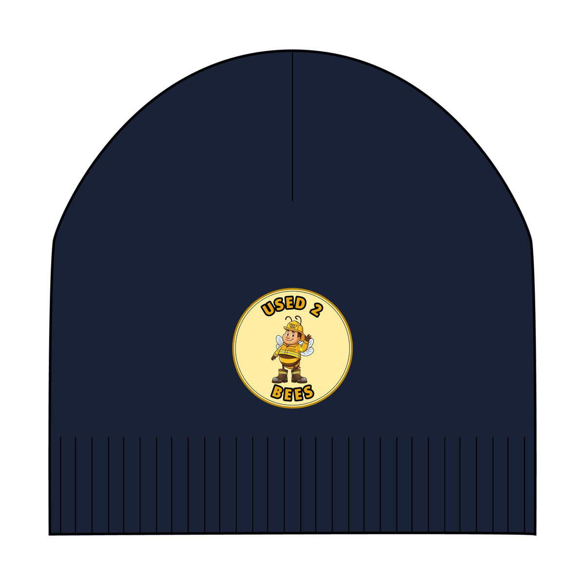 Used 2 Bees Patch Beanie — Fire Dept — Firefighter