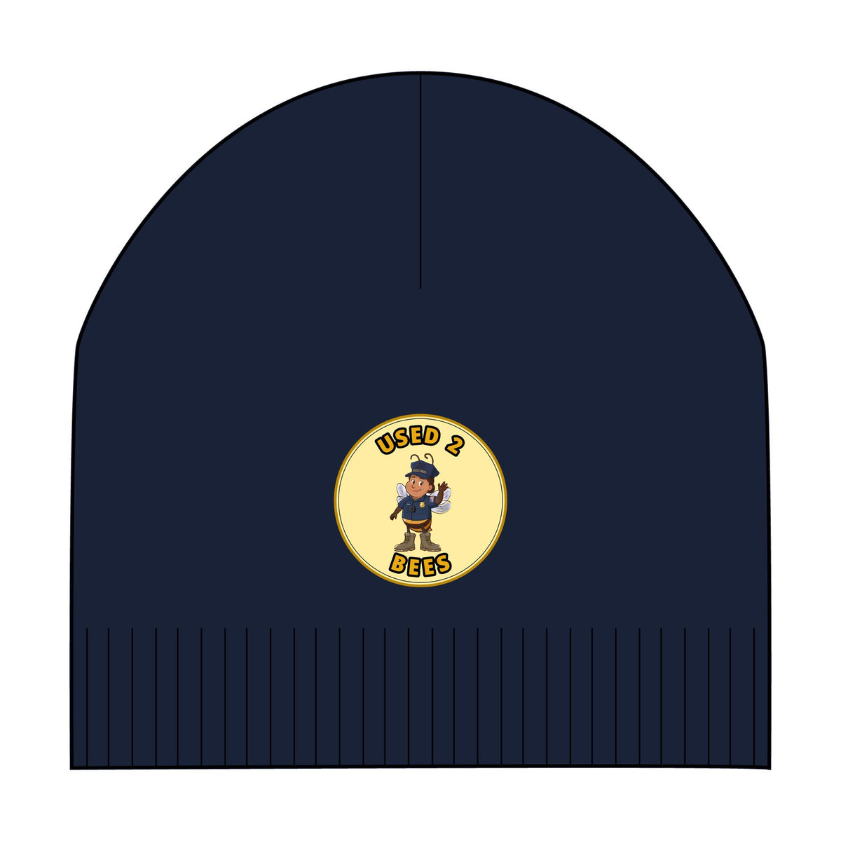 Used 2 Bees Patch Beanie — Police (Female)