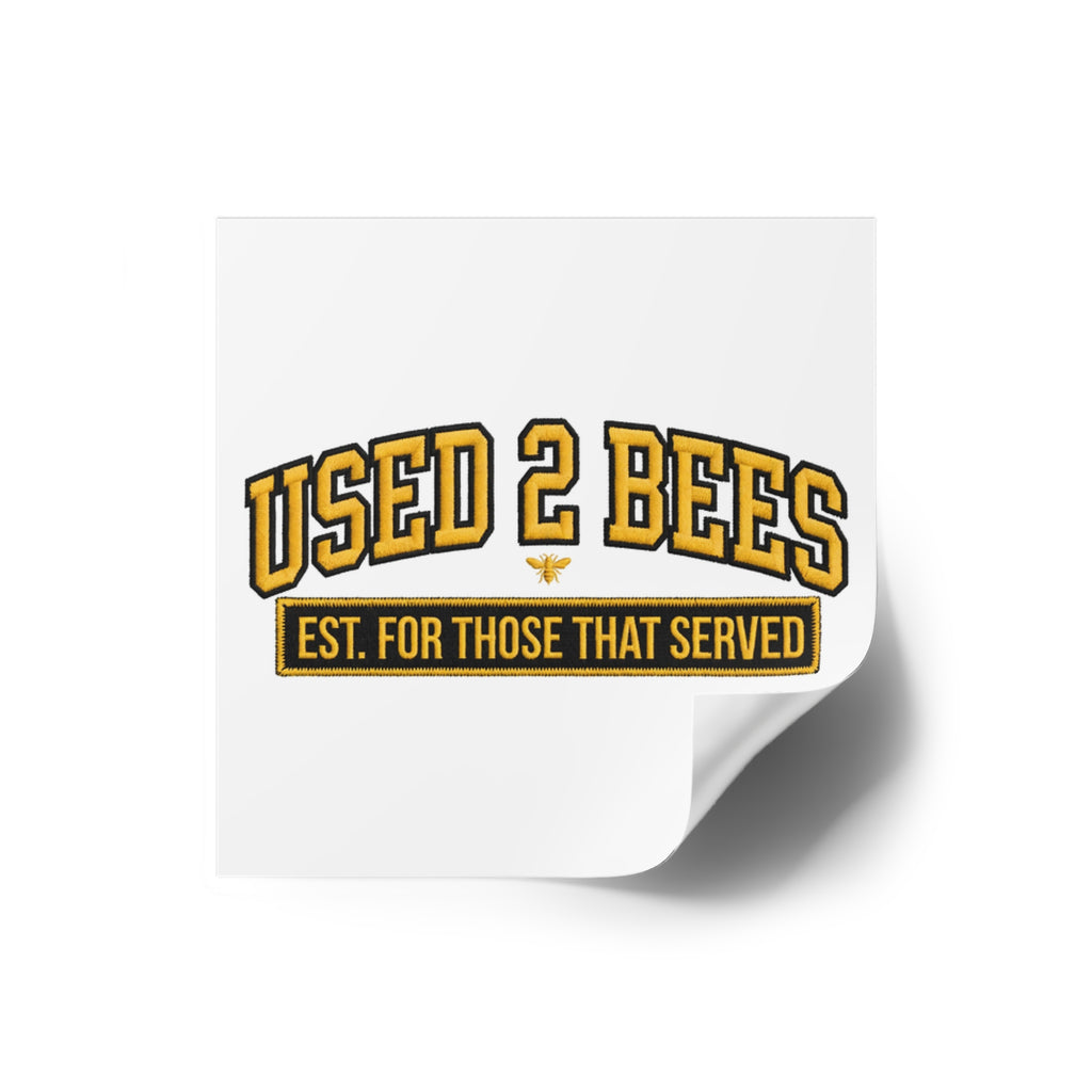 Used 2 Bees Logo Sticker — Square