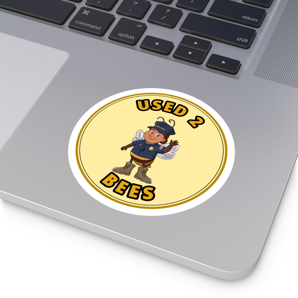 Used 2 Bees Circle Sticker — Police (Female)