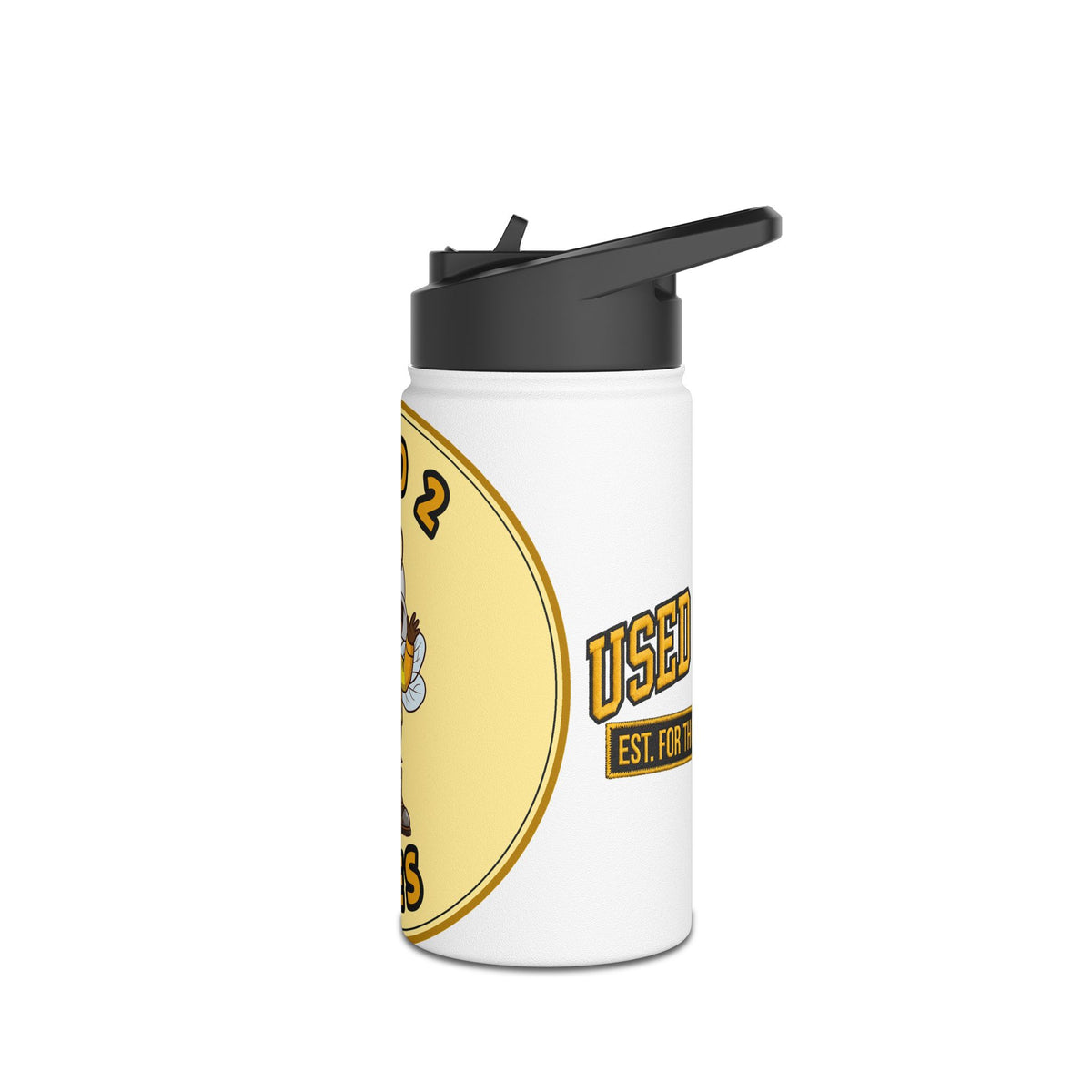 Used 2 Bees Stainless Steel Water Bottle