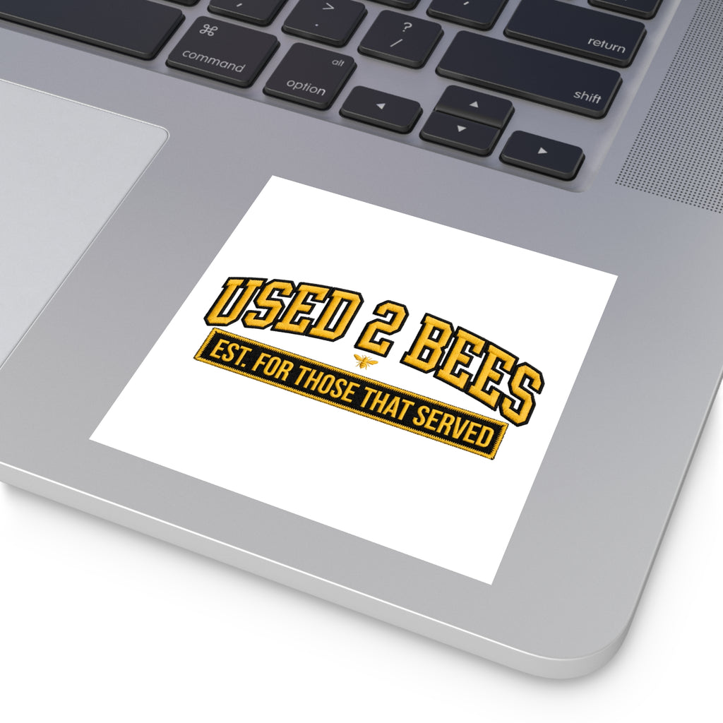 Used 2 Bees Logo Sticker — Square