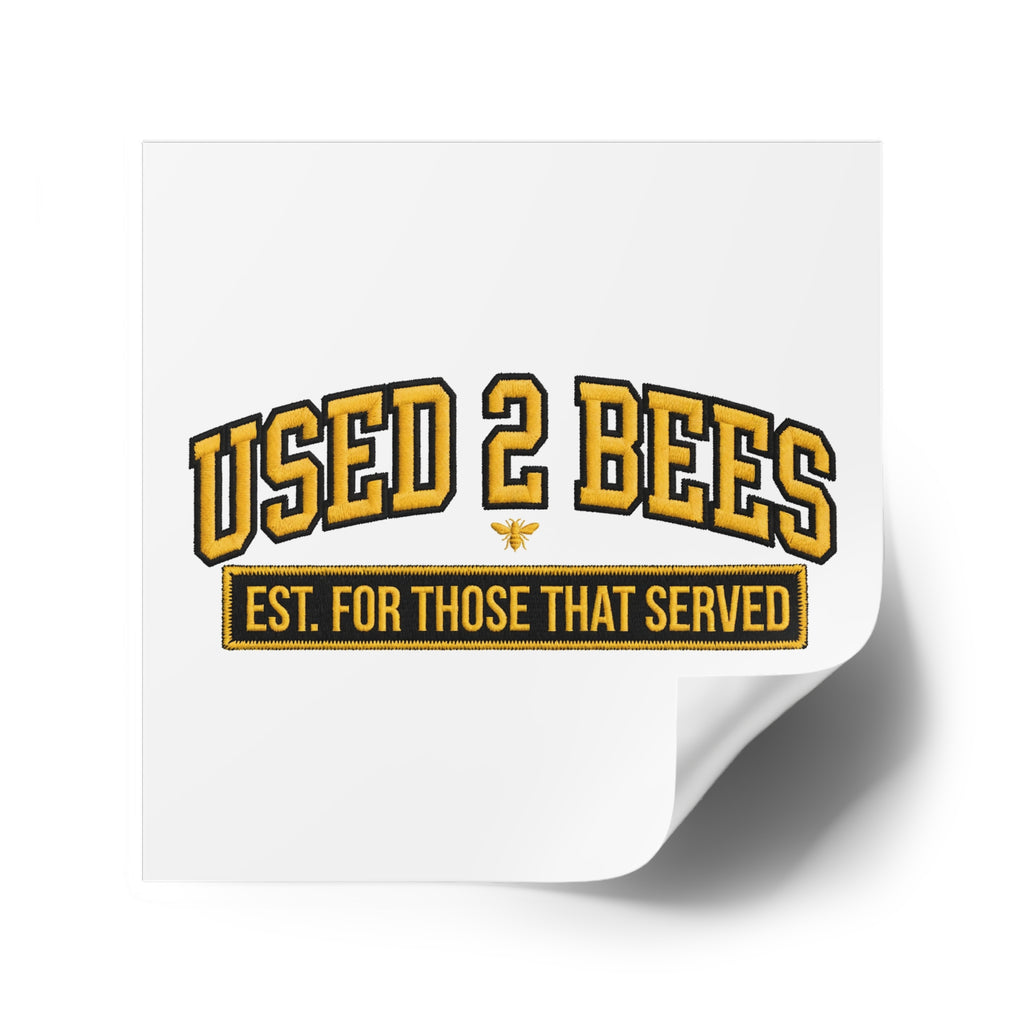 Used 2 Bees Logo Sticker — Square