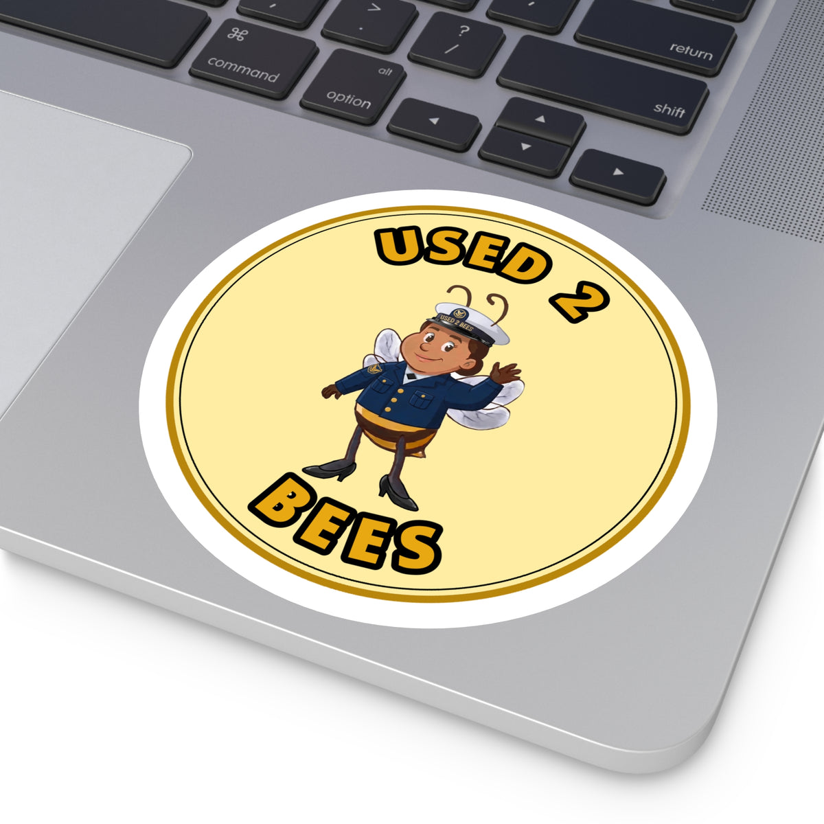 Used 2 Bees Circle Sticker — Coast Guard Dress (Female)