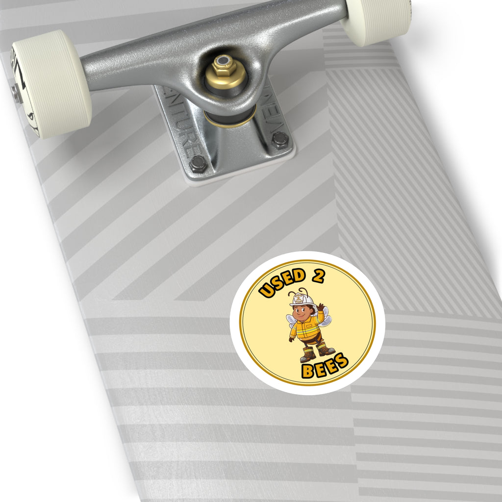 Used 2 Bees Circle Sticker — Fire Dept — Assistant Chief (Female)