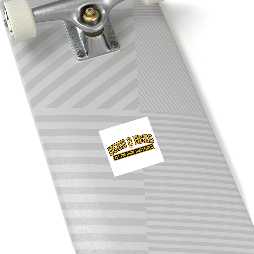 Used 2 Bees Logo Sticker — Square