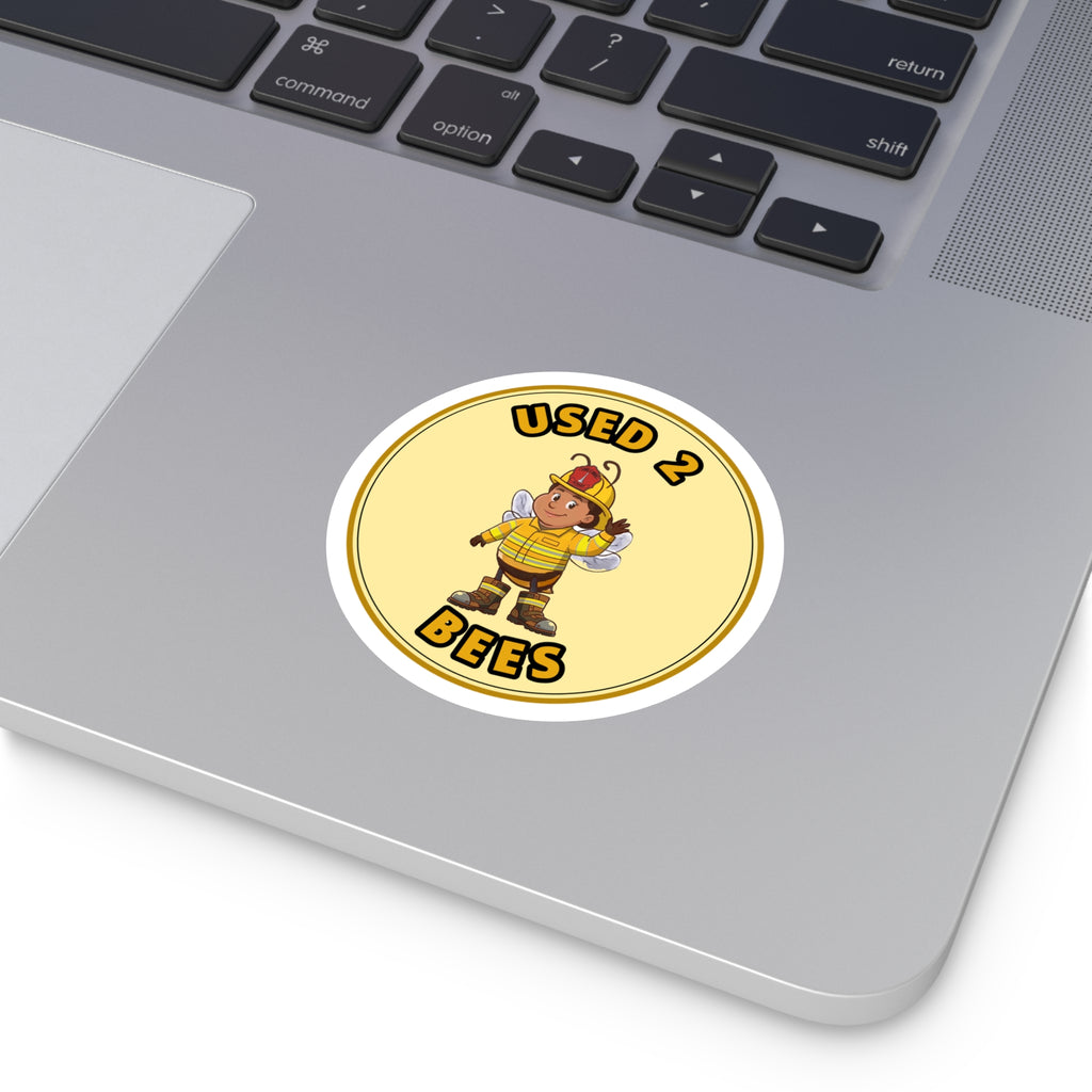 Used 2 Bees Circle Sticker — Fire Dept — Lieutenant (Female)