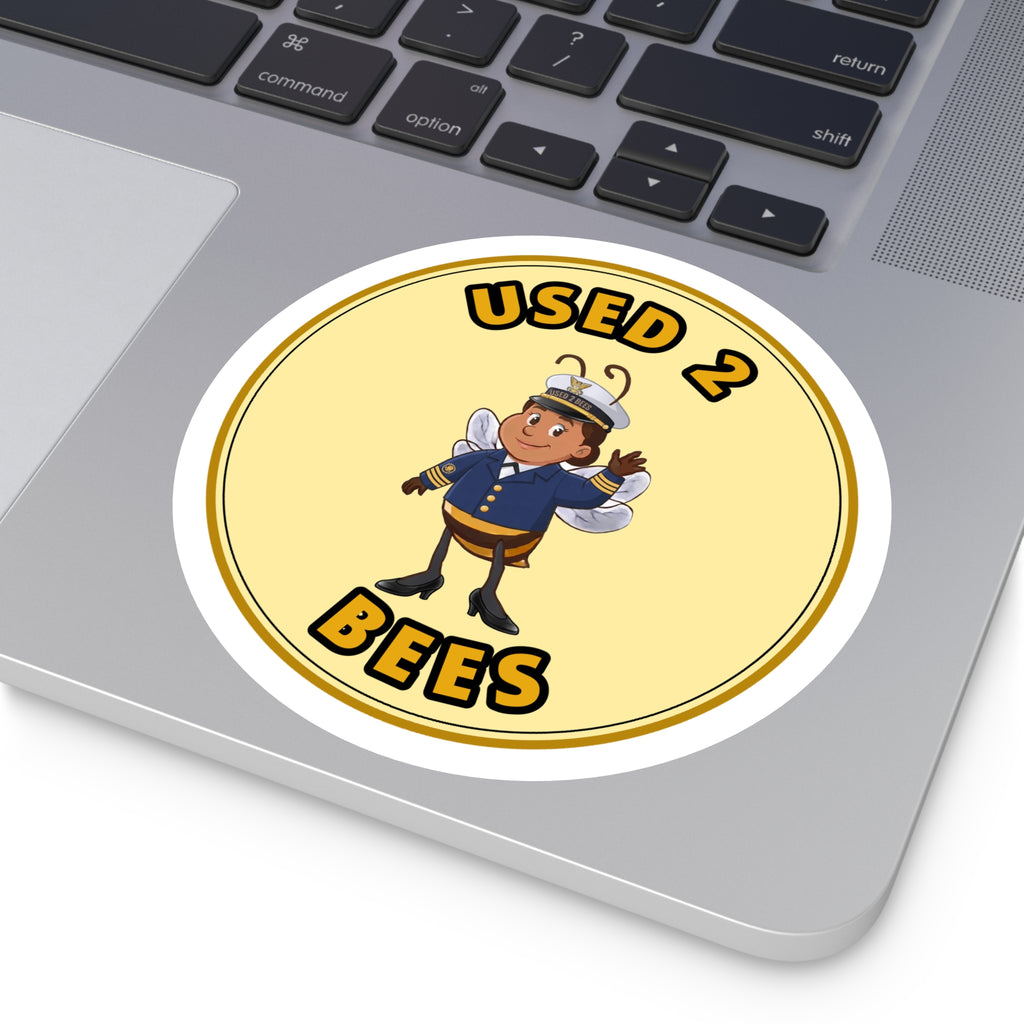 Used 2 Bees Circle Sticker — Coast Guard Dress Officer (Female)