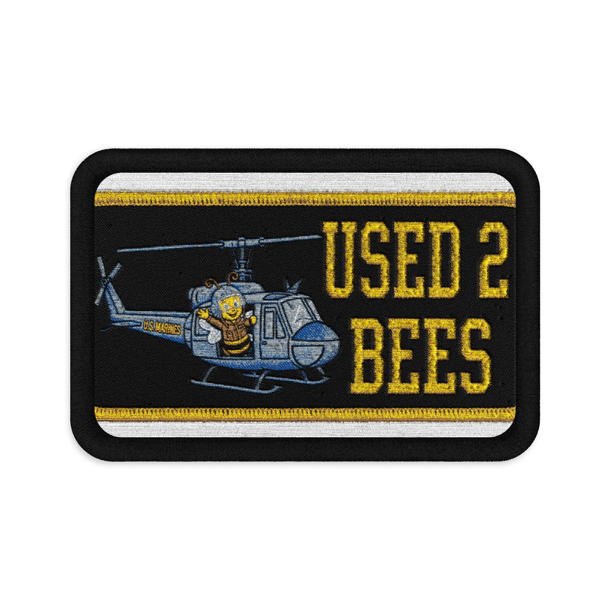 Used2Bees Huey Patch - U.S. Marines