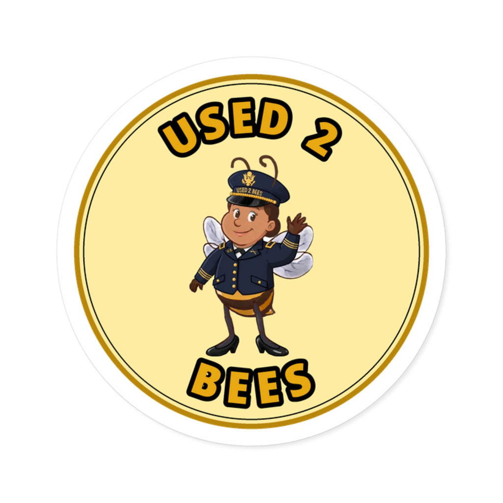 Used 2 Bees Circle Sticker — Army Dress Officer (Female)