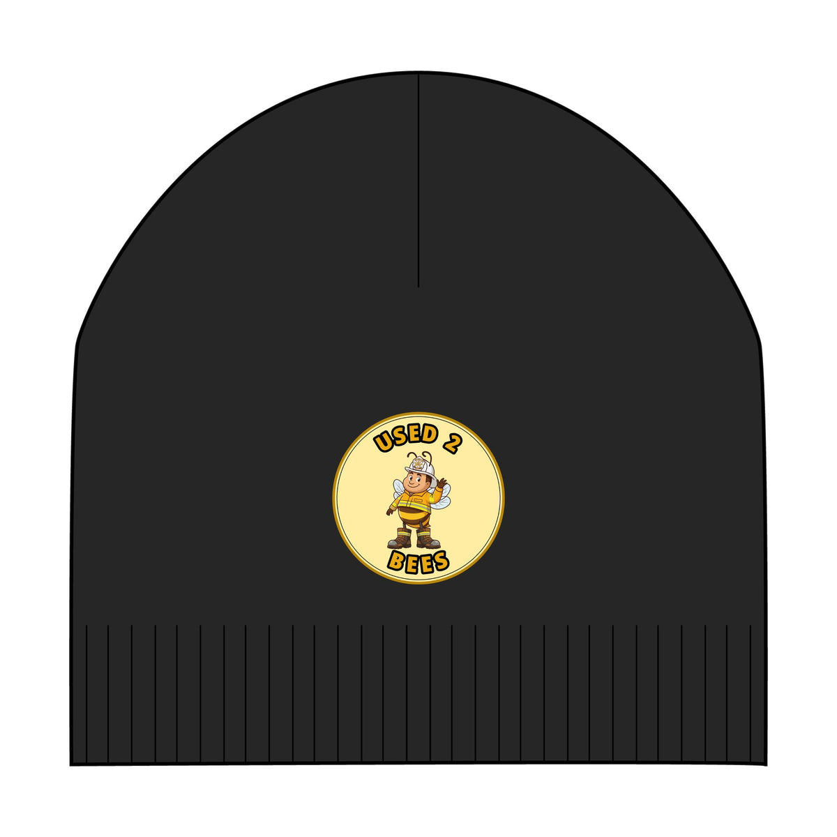 Used 2 Bees Patch Beanie — Fire Dept — Chief