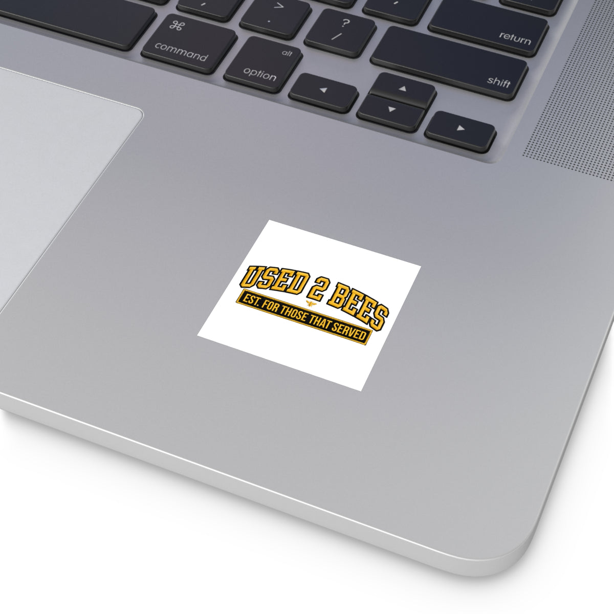 Used 2 Bees Logo Sticker — Square