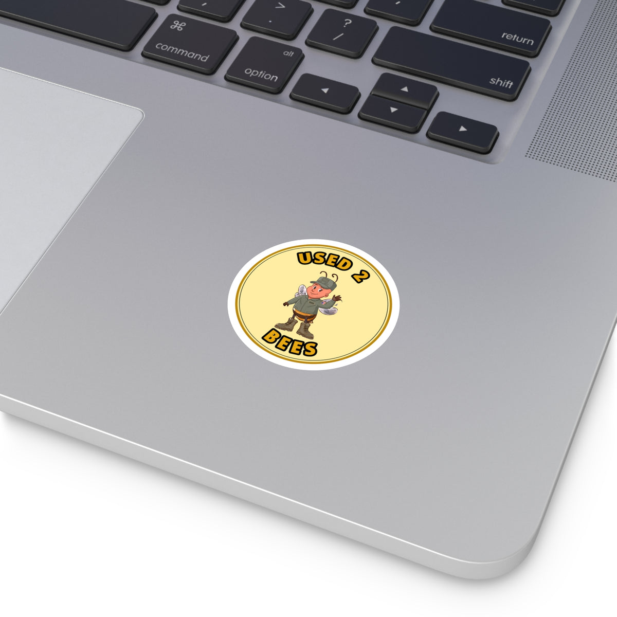 Used 2 Bees Circle Sticker — Army Pilot (Female)