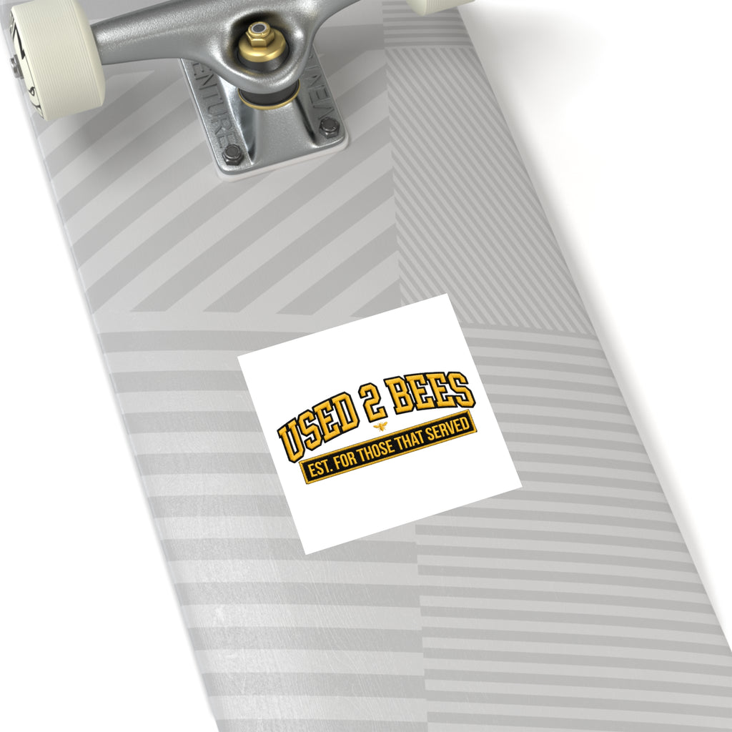 Used 2 Bees Logo Sticker — Square