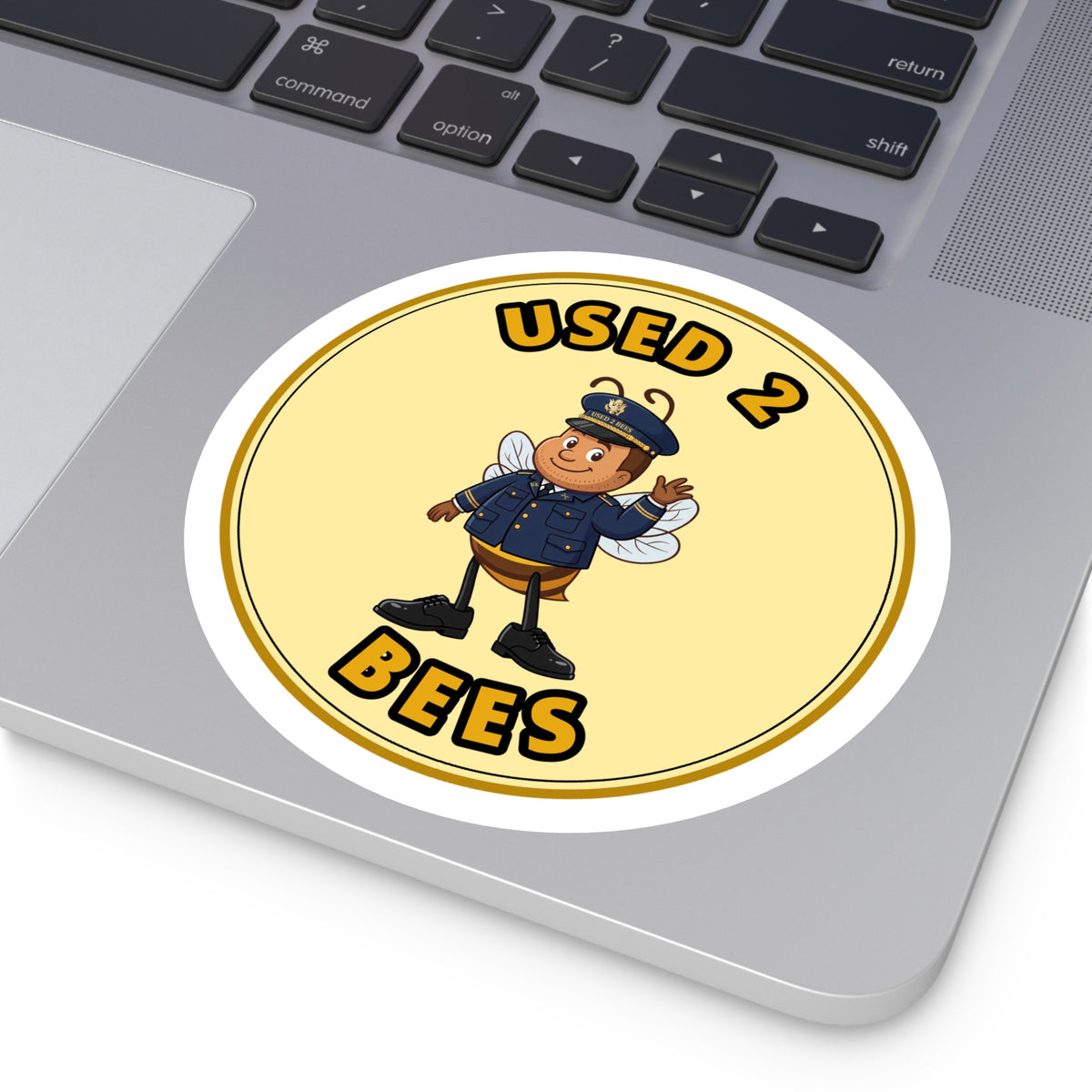 Used 2 Bees Circle Sticker — Army Dress Officer (Male)