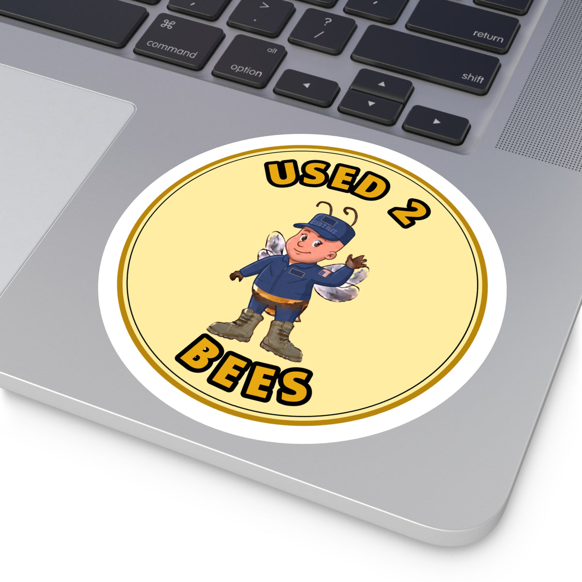 Used 2 Bees Circle Sticker — Coast Guard Pilot (Female)