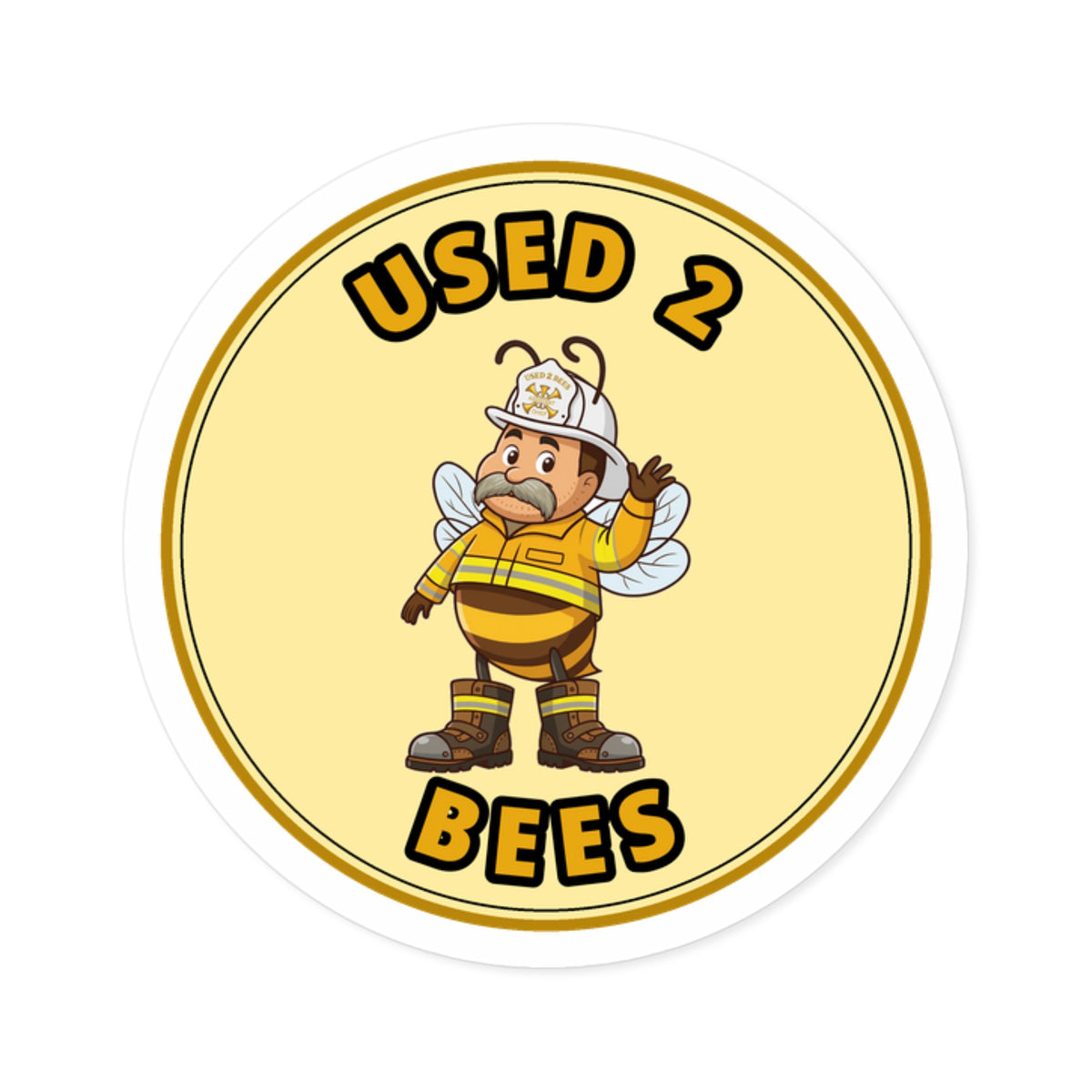 Used 2 Bees Circle Sticker — Arron (Assistant Chief)