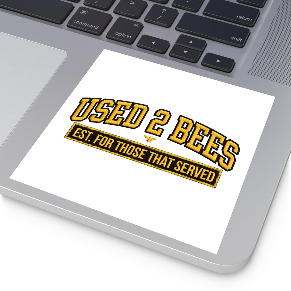 Used 2 Bees Logo Sticker — Square