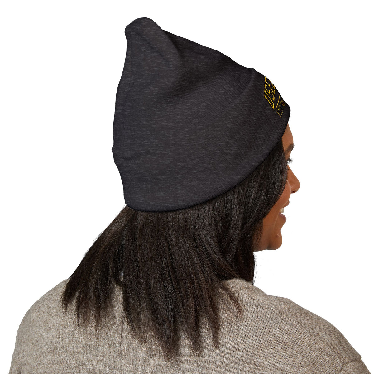 Used 2 Bees Cuffed Beanie — Embroidered Logo