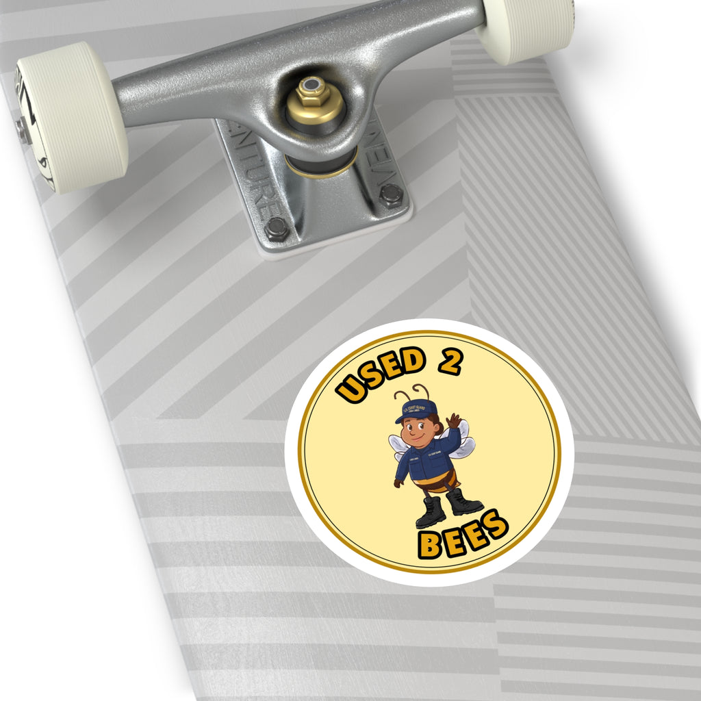 Used 2 Bees Circle Sticker — Coast Guard Camo (Female)