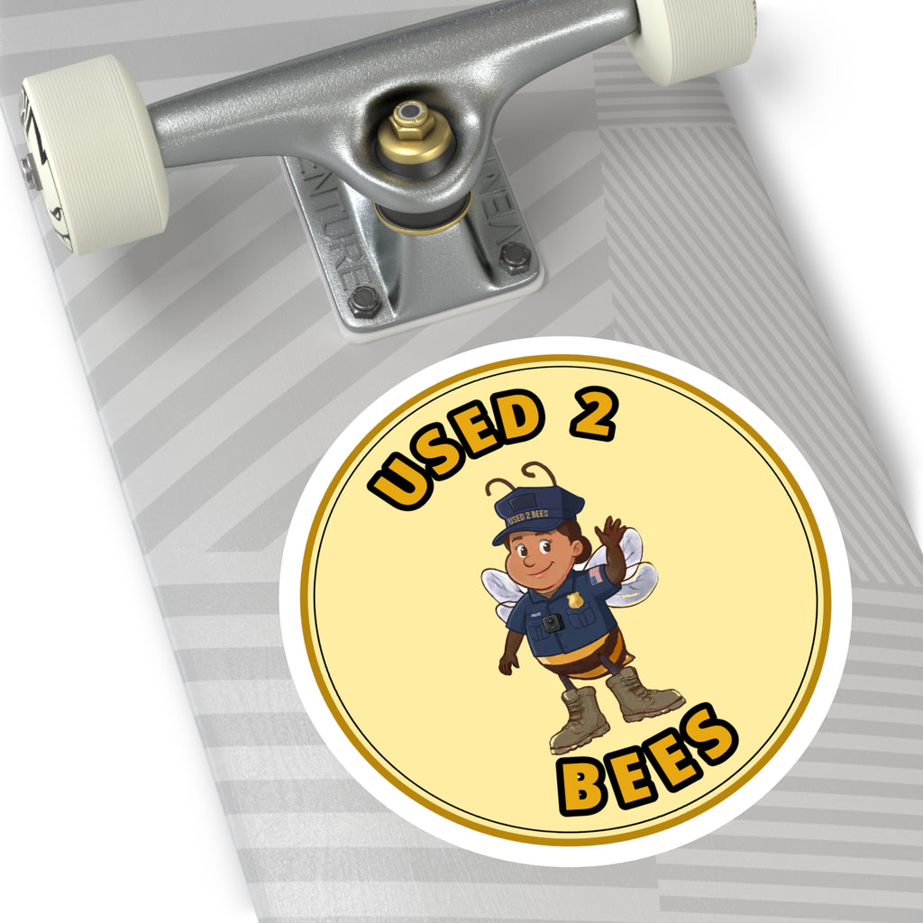 Used 2 Bees Circle Sticker — Police (Female)