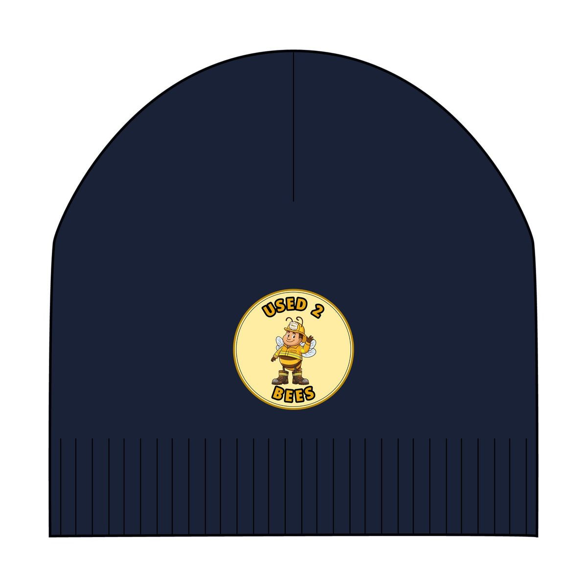 Used 2 Bees Patch Beanie — Fire Dept — Lieutenant
