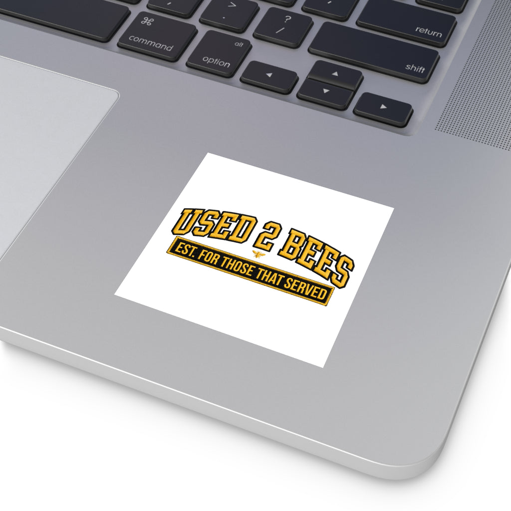 Used 2 Bees Logo Sticker — Square