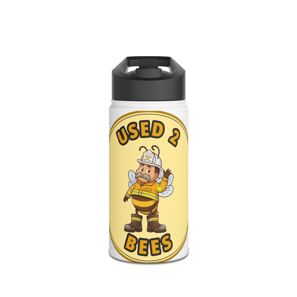 Used 2 Bees Stainless Steel Water Bottle