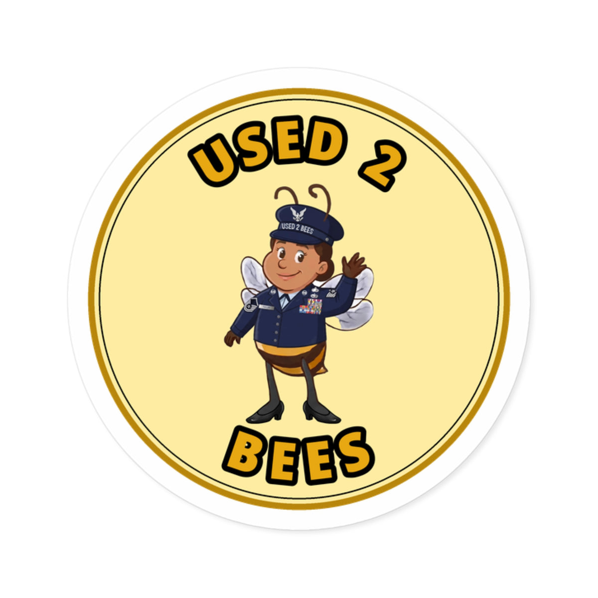 Used 2 Bees Sticker — Taylor SMSgt Bee (Female)