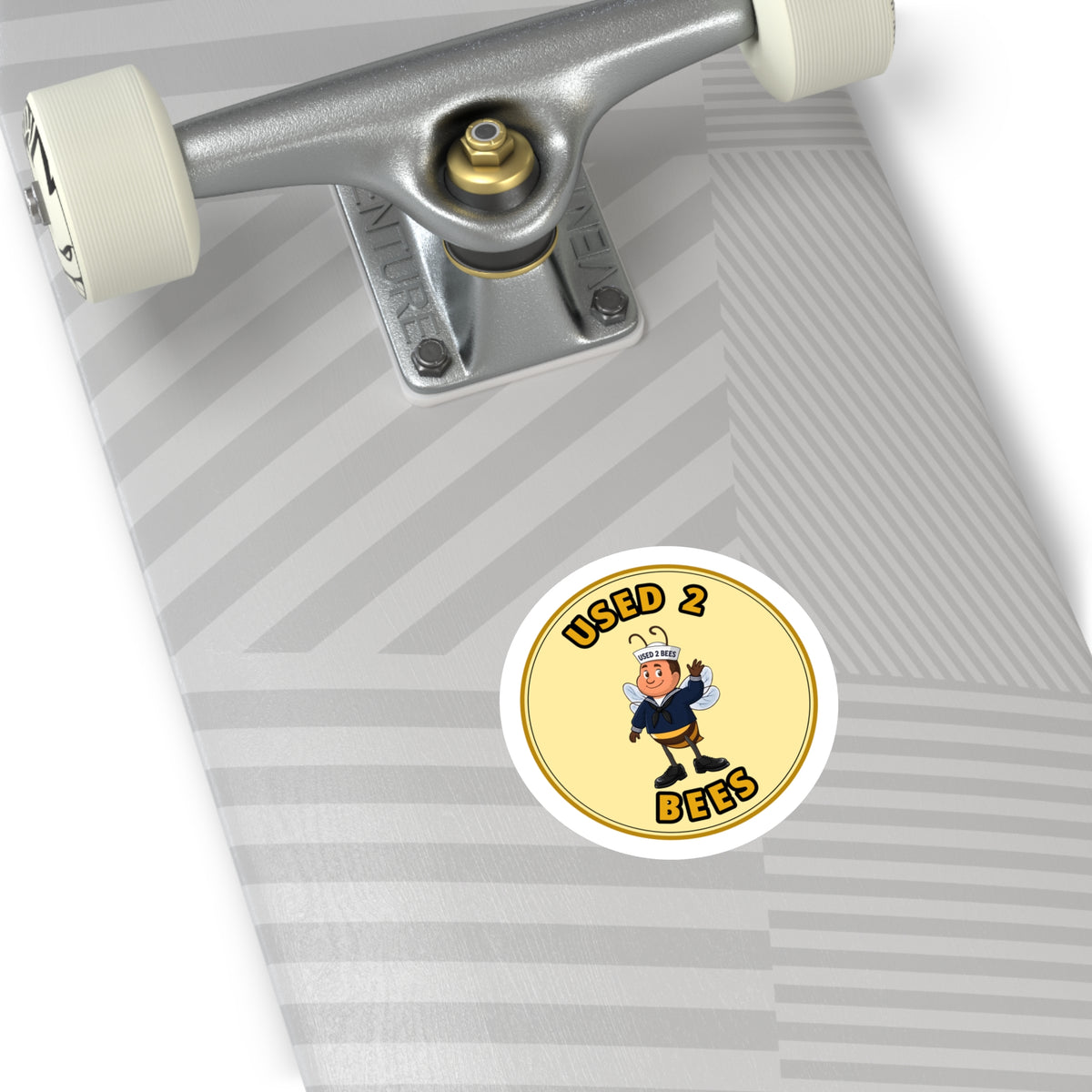 Used 2 Bees Circle Sticker — Navy Dress (Male)