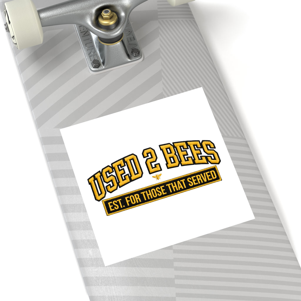 Used 2 Bees Logo Sticker — Square