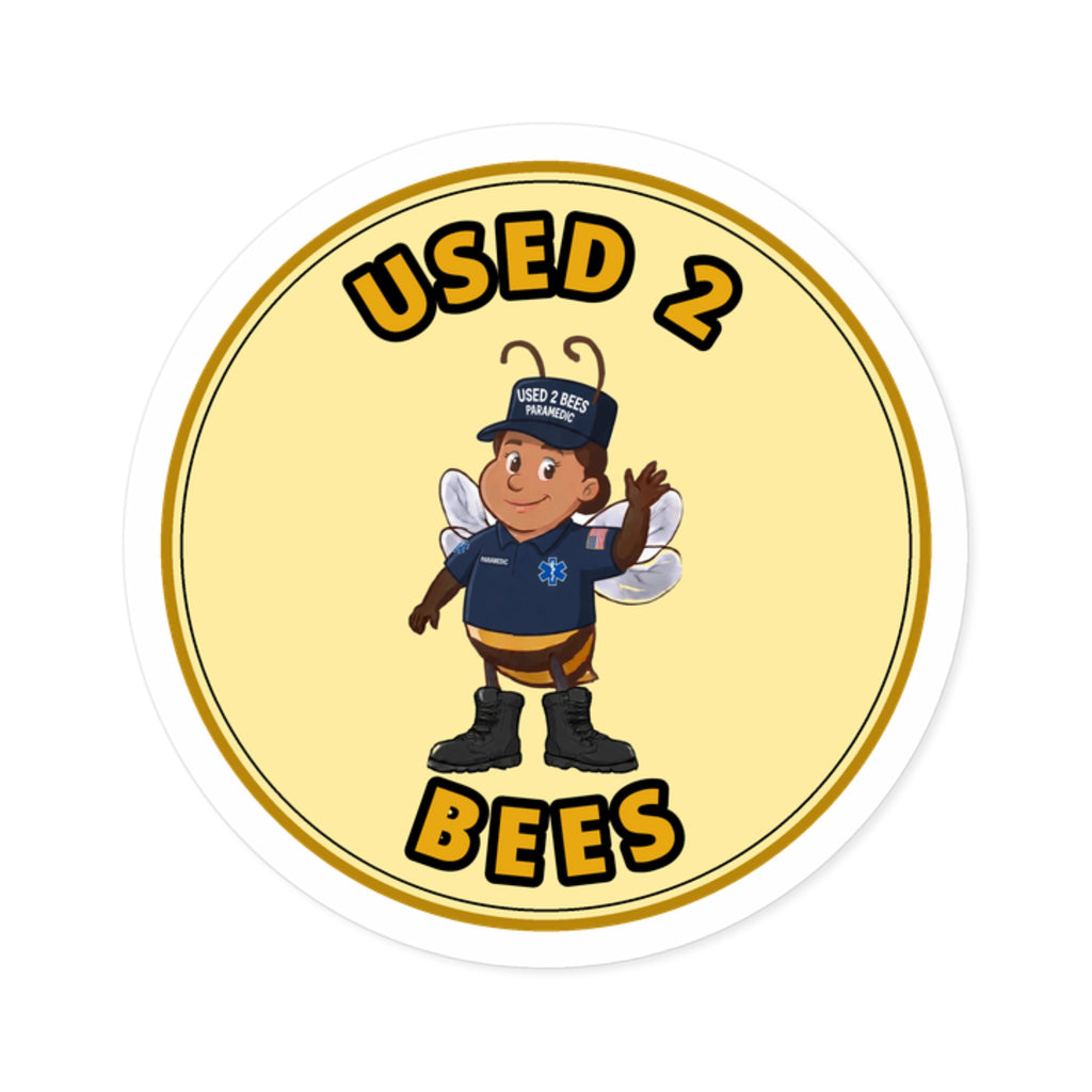Used 2 Bees Circle Sticker — Paramedic (Female)