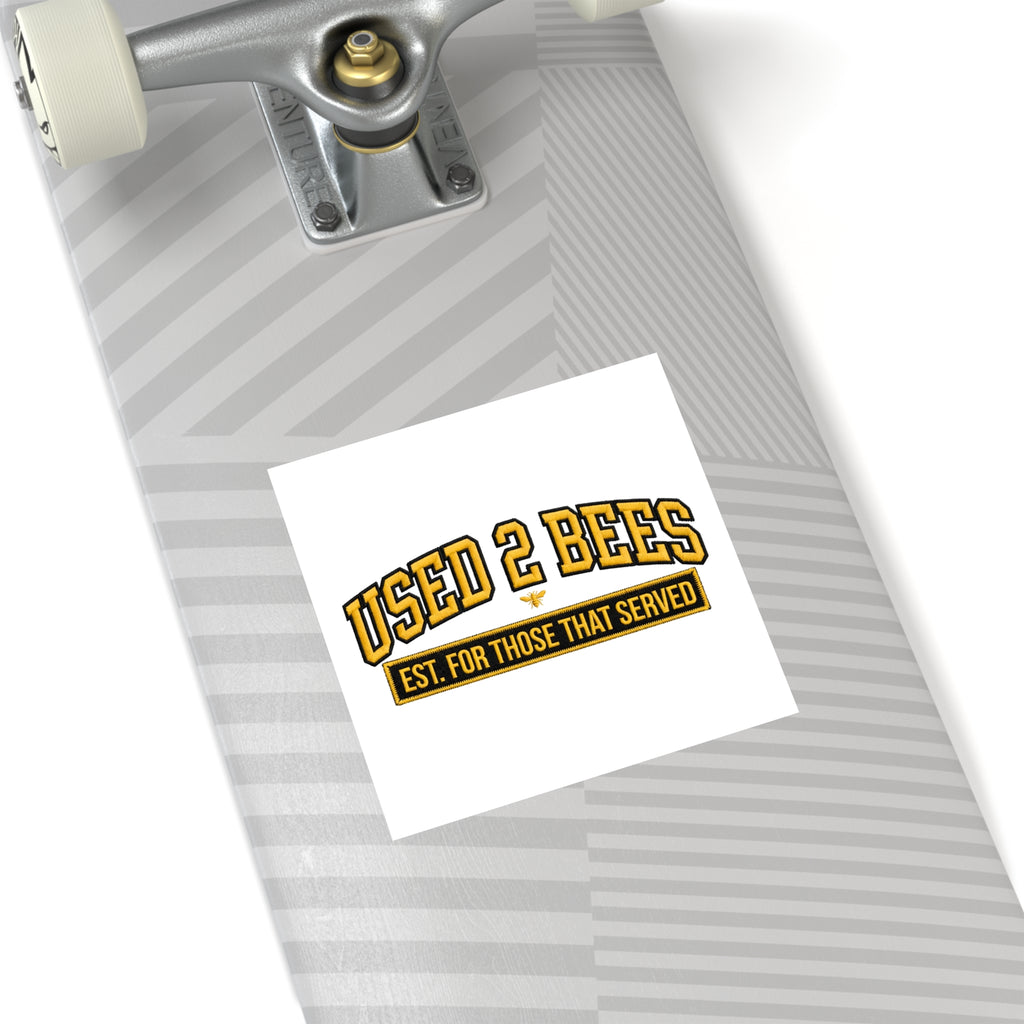 Used 2 Bees Logo Sticker — Square