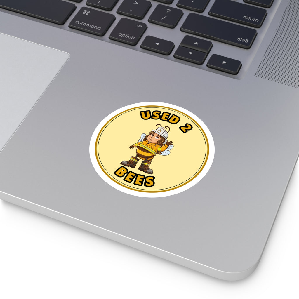 Used 2 Bees Circle Sticker — Battalion Chief (Wife)
