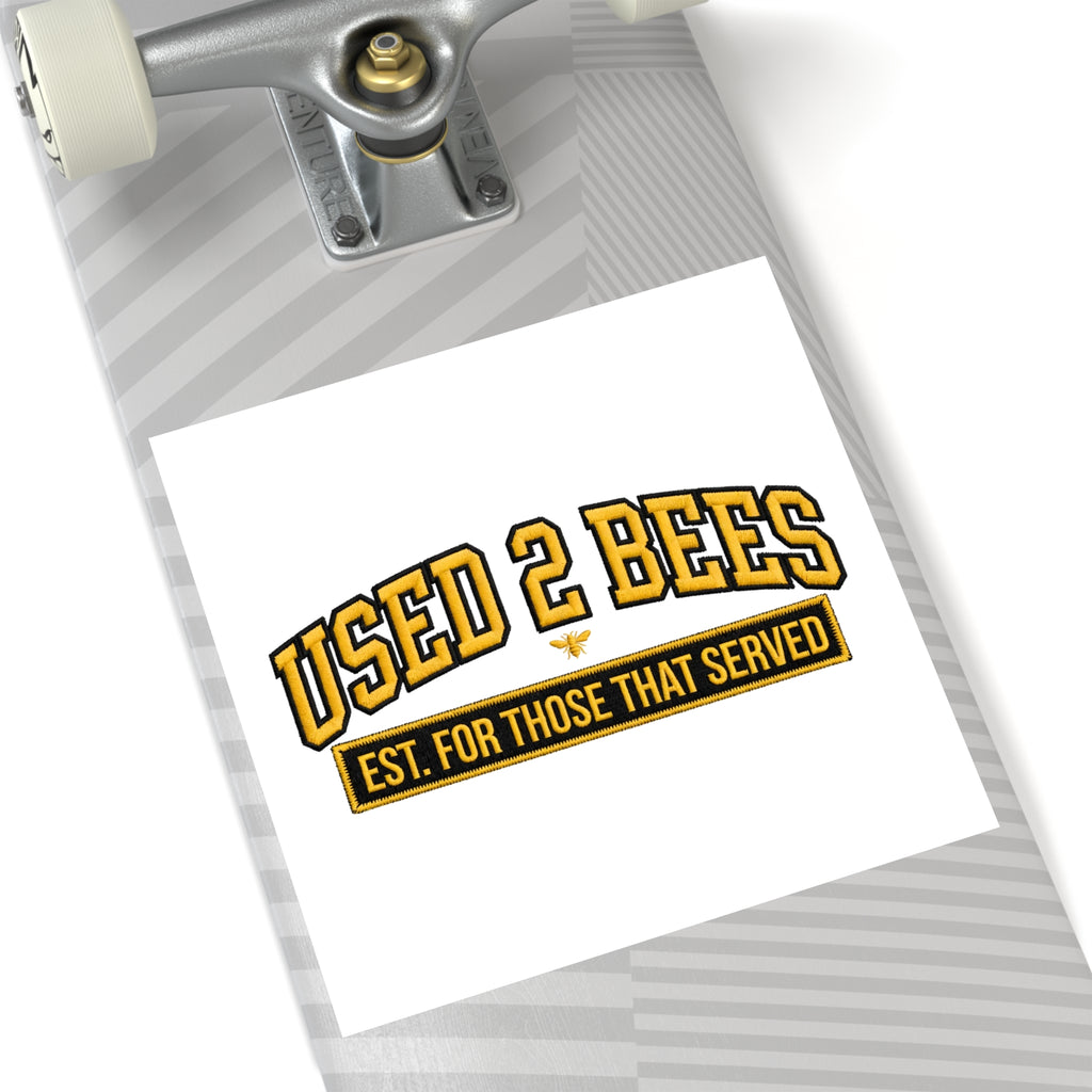 Used 2 Bees Logo Sticker — Square