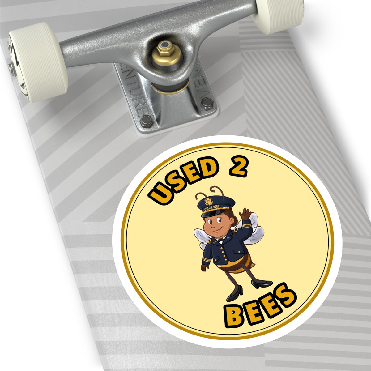 Used 2 Bees Circle Sticker — Army Dress Officer (Female)