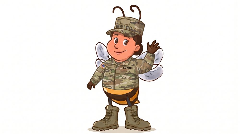 army base female bee mascot